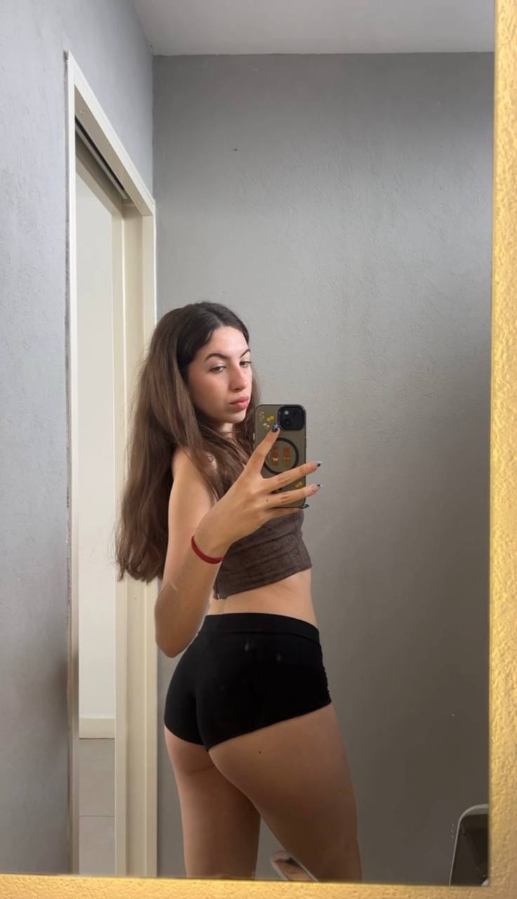 Amber in her underwear in Cuiaba