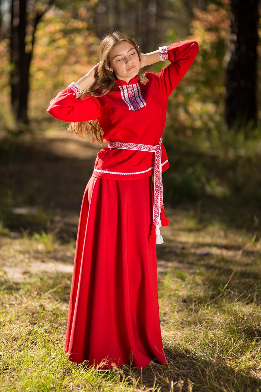 Underwear Women in Slavic costumes in Cuiaba
