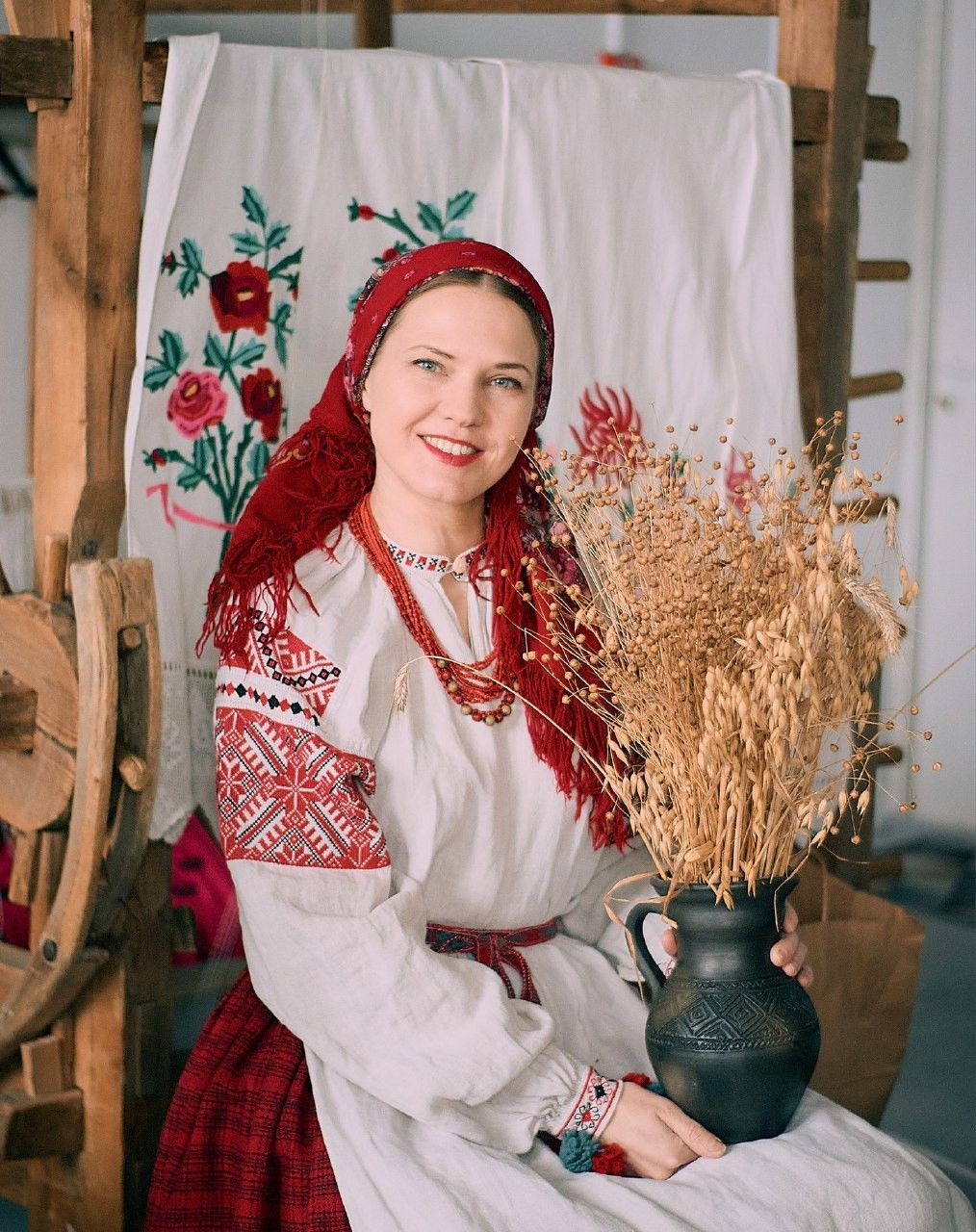 Women in Slavic costumes in Cuiaba