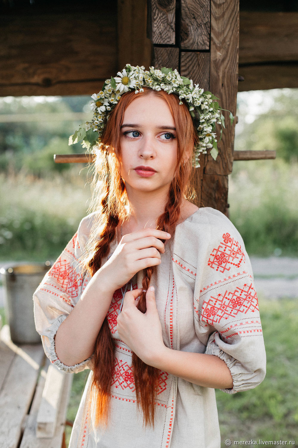 Girls in Slavic costumes in Cuiaba
