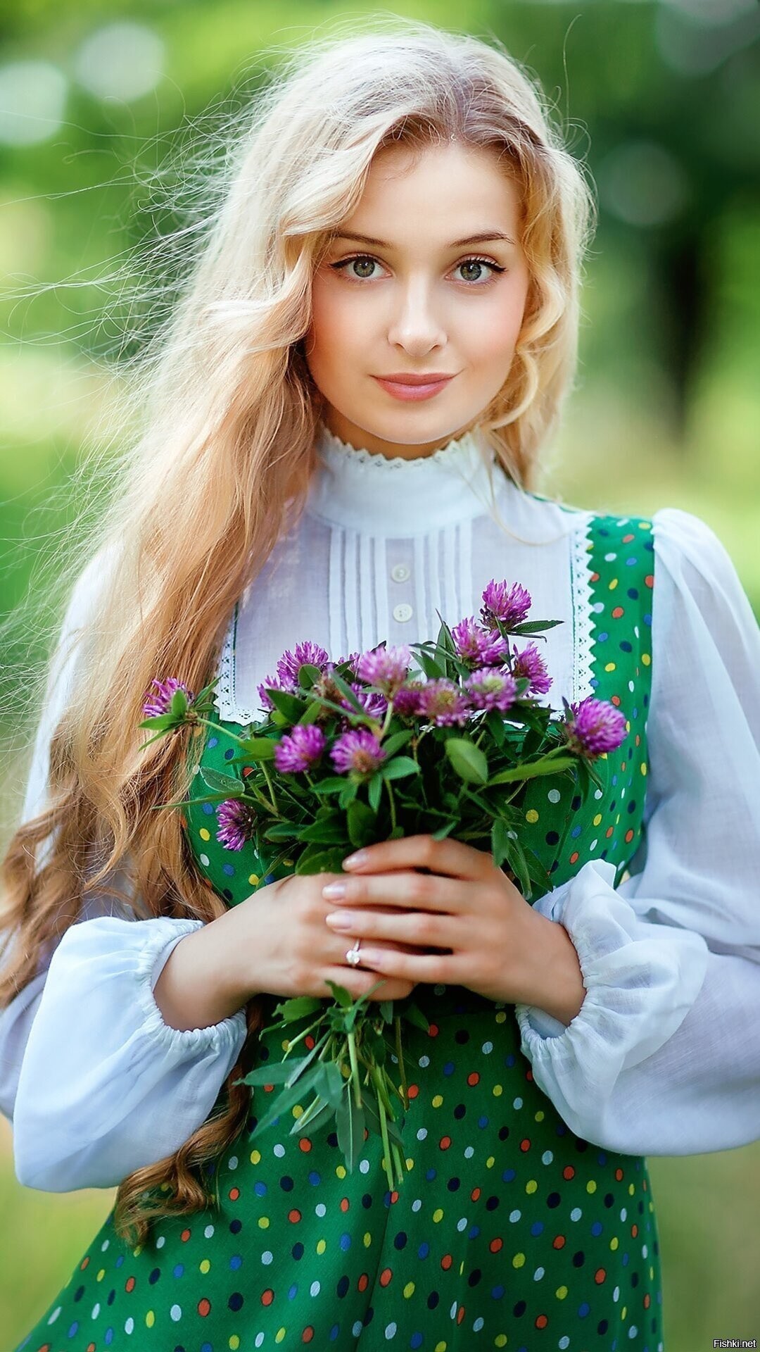 Girls in Slavic costumes in Cuiaba